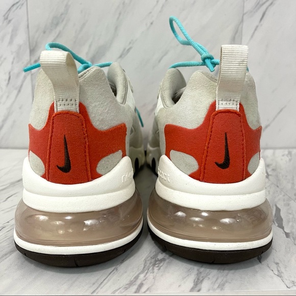 Nike- Air Max 270 React Lt Beige Chalk/Platinum Tint Size Men’s 8.5 - Picture 7 of 12